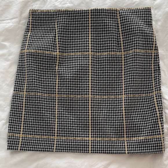 Sanctuary Black and Tan Plaid Pencil Skirt - Picture 5 of 5